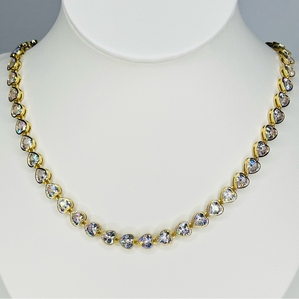 Heart Necklace 14KGP  (see video for viewing)
